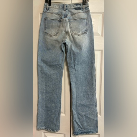 REVICE Blue and Gray Straight Leg Jeans - Picture 3 of 10